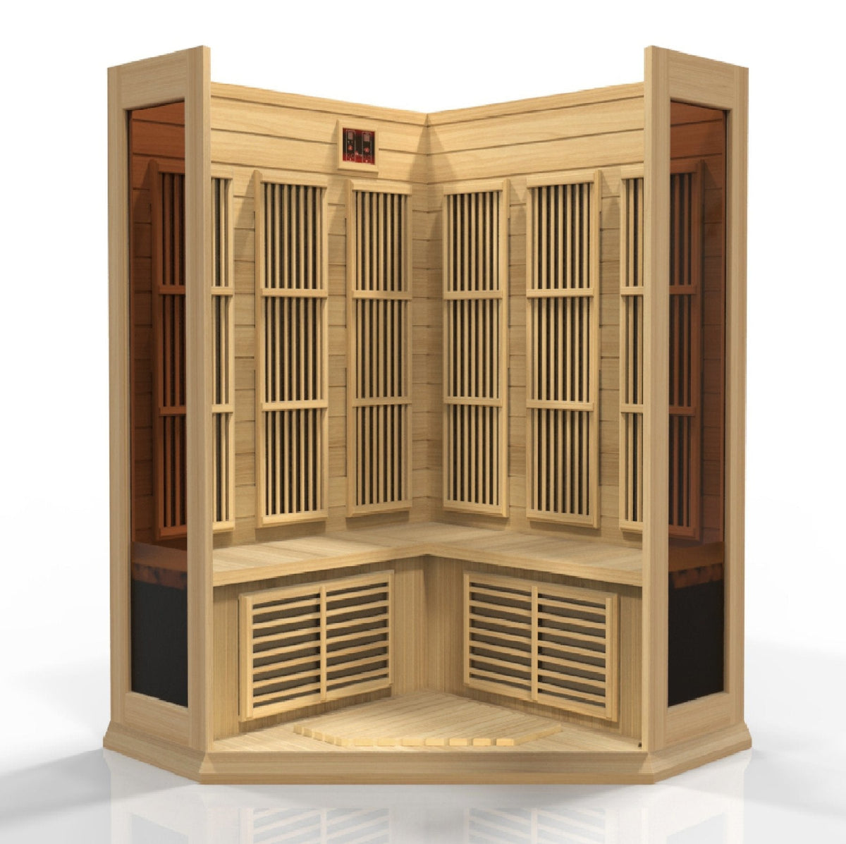 Golden Designs Maxxus Low EMF FAR Infrared Sauna Canadian Hemlock - MX-K356-01 - PrimeFair