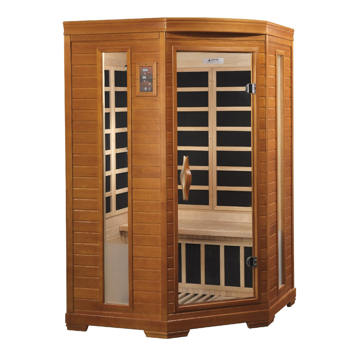 Golden Designs Dynamic 2-Person Corner Low EMF Far Infrared Sauna Heming Edition - DYN-6225-02