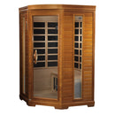 Golden Designs Dynamic 2-Person Corner Low EMF Far Infrared Sauna Heming Edition - DYN-6225-02