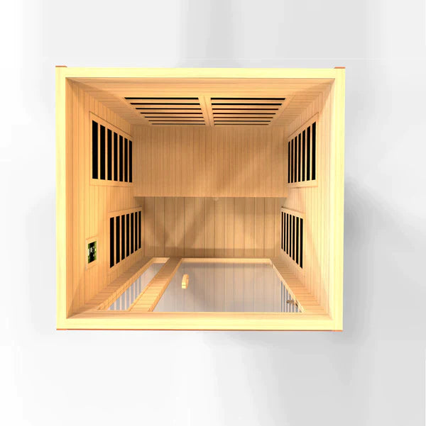 Golden Designs Dynamic Cordoba 2-person Low EMF FAR Infrared Sauna Canadian Hemlock - DYN-6203-01
