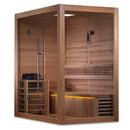 Golden Designs "Forssa Edition" 3-4 Person Indoor Traditional Steam Sauna - Canadian Red Cedar Interior GDI-7203-01