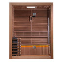 Golden Designs "Hanko Edition" 2-3 Person Indoor Traditional Steam Sauna - Canadian Red Cedar Interior GDI-7202-01