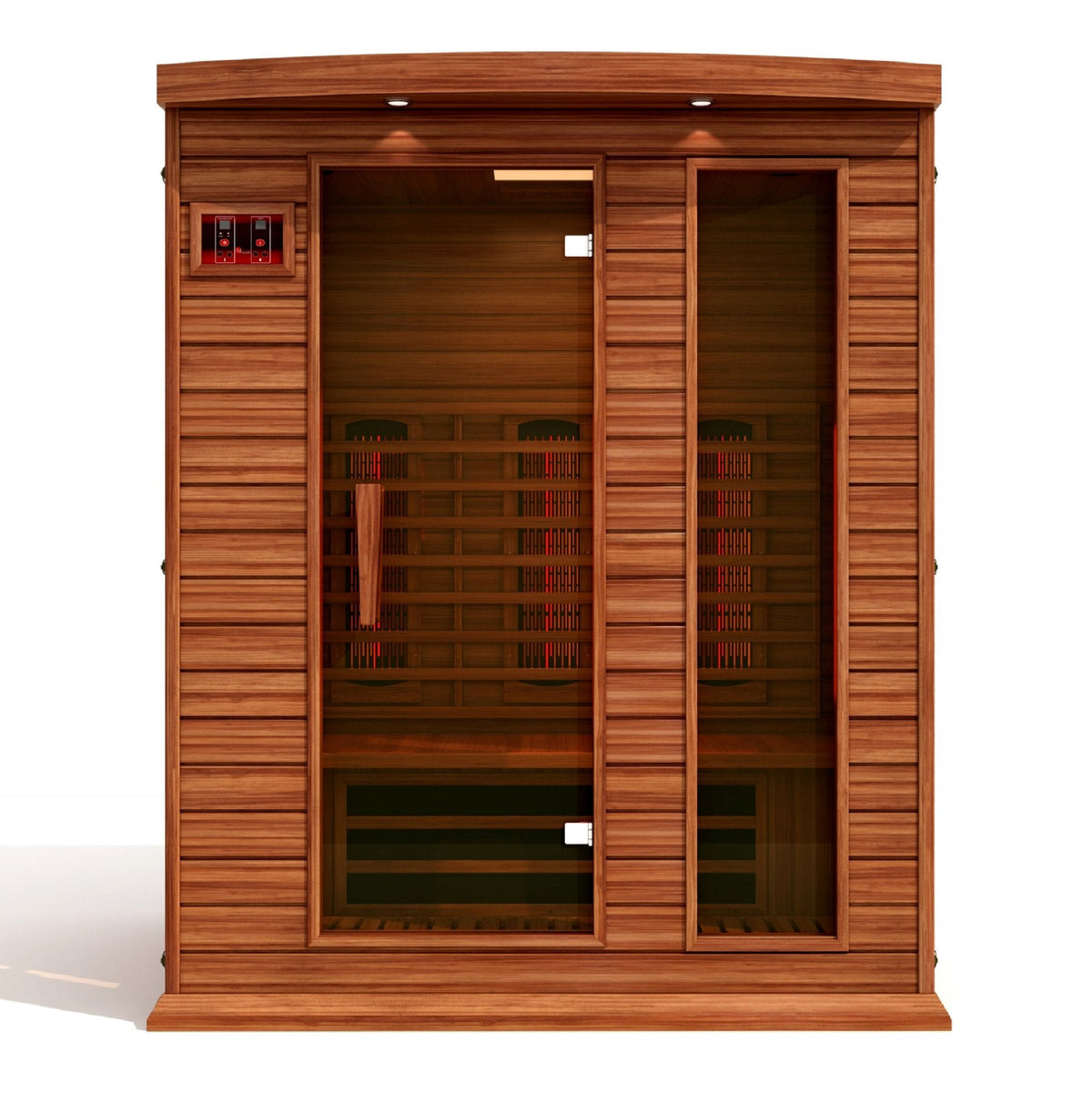 Golden Designs Maxxus 3 Person Full Spectrum Infrared Carbon Canadian Red Cedar Sauna MX-M306-01-FS CED