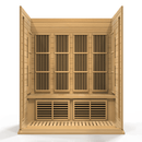 Golden Designs Maxxus 4 Person Low EMF FAR Infrared Carbon Canadian Hemlock Sauna - MX-K406-01