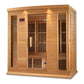Golden Designs Maxxus 4 Person Low EMF FAR Infrared Carbon Canadian Hemlock Sauna - MX-K406-01
