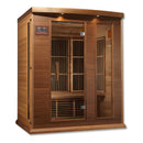 Golden Designs Maxxus "Avignon Edition" 3 Person Near Zero EMF FAR Infrared Carbon Canadian Red Cedar Sauna MX-K306-01-ZF Ced