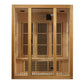 Golden Designs Maxxus "Bellevue" 3 person Low EMF FAR Infrared Carbon Canadian Hemlock Sauna MX-J306-01