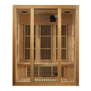 Golden Designs Maxxus "Bellevue" 3 person Low EMF FAR Infrared Carbon Canadian Hemlock Sauna MX-J306-01