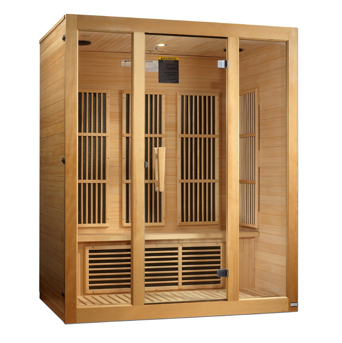 Golden Designs Maxxus "Bellevue" 3 person Low EMF FAR Infrared Carbon Canadian Hemlock Sauna MX-J306-01
