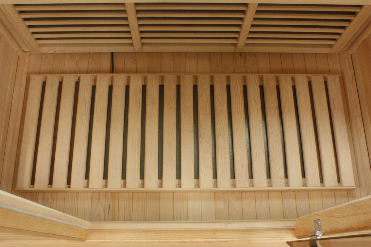Golden Designs Maxxus "Chaumont Edition" 3 Person Corner Near Zero EMF FAR Infrared Sauna - Canadian Red Cedar - PrimeFair