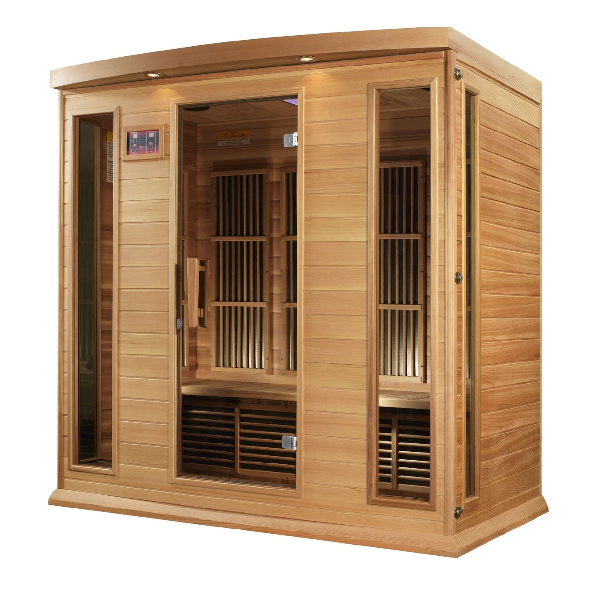 Golden Designs Maxxus 4 Person Low EMF FAR Infrared Sauna Canadian Red Cedar - MX-K406-01 CED - PrimeFair