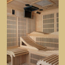 Golden Designs "Monaco Elite" 6-person PureTech Near Zero Far Infrared Sauna Canadian Hemlock - GDI-6996-01