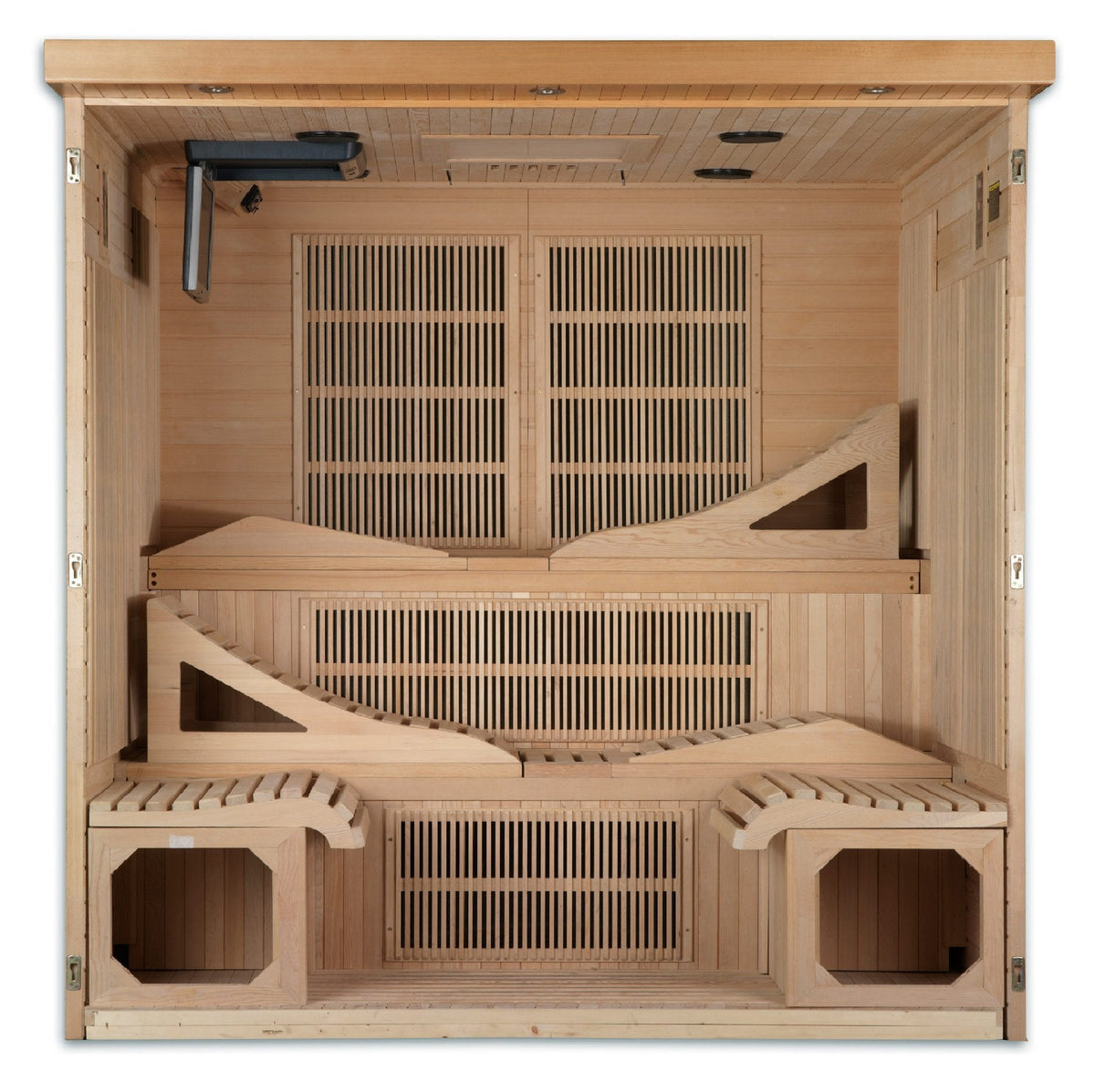 Golden Designs "Monaco Elite" 6-person PureTech Near Zero Far Infrared Sauna Canadian Hemlock - GDI-6996-01