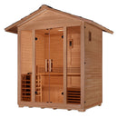 GOLDEN DESIGNS "VORARLBERG" 5 PERSON TRADITIONAL OUTDOOR STEAM SAUNA - CANADIAN HEMLOCK GDI-8105-01