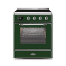 ILVE 30" Majestic II Series Freestanding Electric Single Oven Range with 4 Elements, Triple Glass Cool Door, Convection Oven, TFT Oven Control Display and Child Lock UMI30NE3