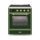 ILVE 30" Majestic II Series Freestanding Electric Single Oven Range with 4 Elements, Triple Glass Cool Door, Convection Oven, TFT Oven Control Display and Child Lock UMI30NE3