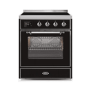 ILVE 30" Majestic II Series Freestanding Electric Single Oven Range with 4 Elements, Triple Glass Cool Door, Convection Oven, TFT Oven Control Display and Child Lock UMI30NE3