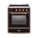 ILVE 30" Majestic II Series Freestanding Electric Single Oven Range with 4 Elements, Triple Glass Cool Door, Convection Oven, TFT Oven Control Display and Child Lock UMI30NE3