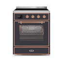ILVE 30" Majestic II Series Freestanding Electric Single Oven Range with 4 Elements, Triple Glass Cool Door, Convection Oven, TFT Oven Control Display and Child Lock UMI30NE3