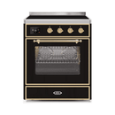 ILVE 30" Majestic II Series Freestanding Electric Single Oven Range with 4 Elements, Triple Glass Cool Door, Convection Oven, TFT Oven Control Display and Child Lock UMI30NE3