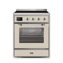 ILVE 30" Majestic II Series Freestanding Electric Single Oven Range with 4 Elements, Triple Glass Cool Door, Convection Oven, TFT Oven Control Display and Child Lock UMI30NE3