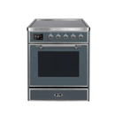 ILVE 30" Majestic II Series Freestanding Electric Single Oven Range with 4 Elements, Triple Glass Cool Door, Convection Oven, TFT Oven Control Display and Child Lock UMI30NE3