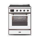 ILVE 30" Majestic II Series Freestanding Electric Single Oven Range with 4 Elements, Triple Glass Cool Door, Convection Oven, TFT Oven Control Display and Child Lock UMI30NE3