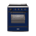ILVE 30" Majestic II Series Freestanding Electric Single Oven Range with 4 Elements, Triple Glass Cool Door, Convection Oven, TFT Oven Control Display and Child Lock UMI30NE3