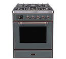 ILVE 30" Majestic II Series Gas Burner and Electric Oven Range with 5 Sealed Burners UM30DNE3