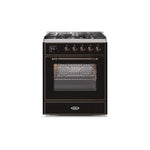ILVE 30" Majestic II Series Gas Burner and Electric Oven Range with 5 Sealed Burners UM30DNE3