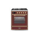 ILVE 30" Majestic II Series Gas Burner and Electric Oven Range with 5 Sealed Burners UM30DNE3
