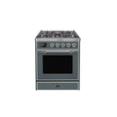 ILVE 30" Majestic II Series Gas Burner and Electric Oven Range with 5 Sealed Burners UM30DNE3