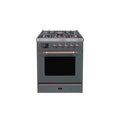 ILVE 30" Majestic II Series Gas Burner and Electric Oven Range with 5 Sealed Burners UM30DNE3