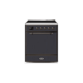 ILVE 30" Majestic II Series Induction Range with 4 Elements 2.3 cu. ft. Total Oven Capacity TFT Oven Control Display UMI30QNE3