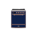 ILVE 30" Majestic II Series Induction Range with 4 Elements 2.3 cu. ft. Total Oven Capacity TFT Oven Control Display UMI30QNE3