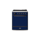ILVE 30" Majestic II Series Induction Range with 4 Elements 2.3 cu. ft. Total Oven Capacity TFT Oven Control Display UMI30QNE3