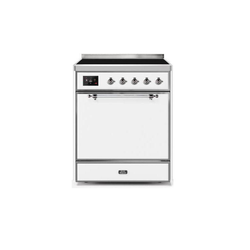 ILVE 30" Majestic II Series Induction Range with 4 Elements 2.3 cu. ft. Total Oven Capacity TFT Oven Control Display UMI30QNE3