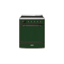 ILVE 30" Majestic II Series Induction Range with 4 Elements 2.3 cu. ft. Total Oven Capacity TFT Oven Control Display UMI30QNE3