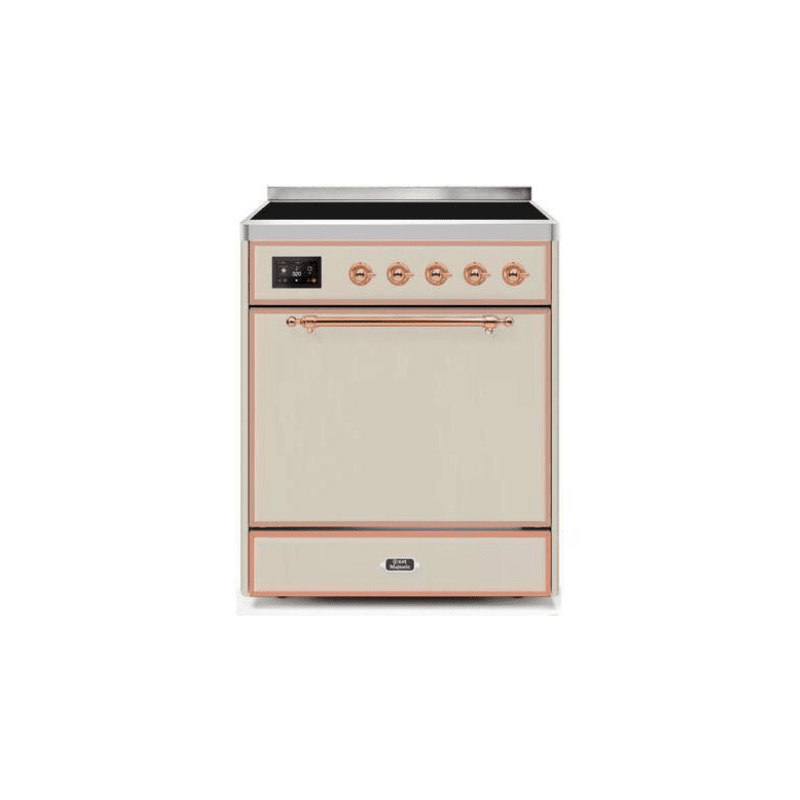 ILVE 30" Majestic II Series Induction Range with 4 Elements 2.3 cu. ft. Total Oven Capacity TFT Oven Control Display UMI30QNE3