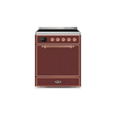 ILVE 30" Majestic II Series Induction Range with 4 Elements 2.3 cu. ft. Total Oven Capacity TFT Oven Control Display UMI30QNE3