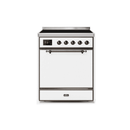 ILVE 30" Majestic II Series Induction Range with 4 Elements 2.3 cu. ft. Total Oven Capacity TFT Oven Control Display UMI30QNE3
