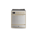 ILVE 30" Majestic II Series Induction Range with 4 Elements 2.3 cu. ft. Total Oven Capacity TFT Oven Control Display UMI30QNE3