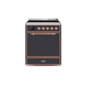 ILVE 30" Majestic II Series Induction Range with 4 Elements 2.3 cu. ft. Total Oven Capacity TFT Oven Control Display UMI30QNE3