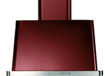 ILVE Majestic 30 Inch Wall Mount Convertible Hood (UAM76) - Burgundy