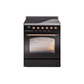 ILVE 30" Nostalgie II Series Freestanding Electric Double Oven Range with 5 Elements, Triple Glass Cool Door, Convection Oven, TFT Oven Control Display and Child Lock - UPI304NMP