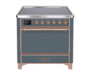 ILVE 36 Inch Majestic II Series Induction Range with 5 Elements 3.5 cu. ft. Oven Capacity TFT Oven Control Display Solid Door UMI09QNS3