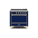 ILVE 36 Inch Majestic II Series Induction Range with 5 Elements 3.5 cu. ft. Oven Capacity TFT Oven Control Display Solid Door UMI09QNS3