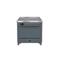 ILVE 36 Inch Majestic II Series Induction Range with 5 Elements 3.5 cu. ft. Oven Capacity TFT Oven Control Display Solid Door UMI09QNS3