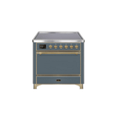 ILVE 36 Inch Majestic II Series Induction Range with 5 Elements 3.5 cu. ft. Oven Capacity TFT Oven Control Display Solid Door UMI09QNS3