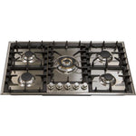 ILVE 36 Inch Stainless Steel Natural Gas/Propane Cooktop - UHP95CI/UHP95CILP